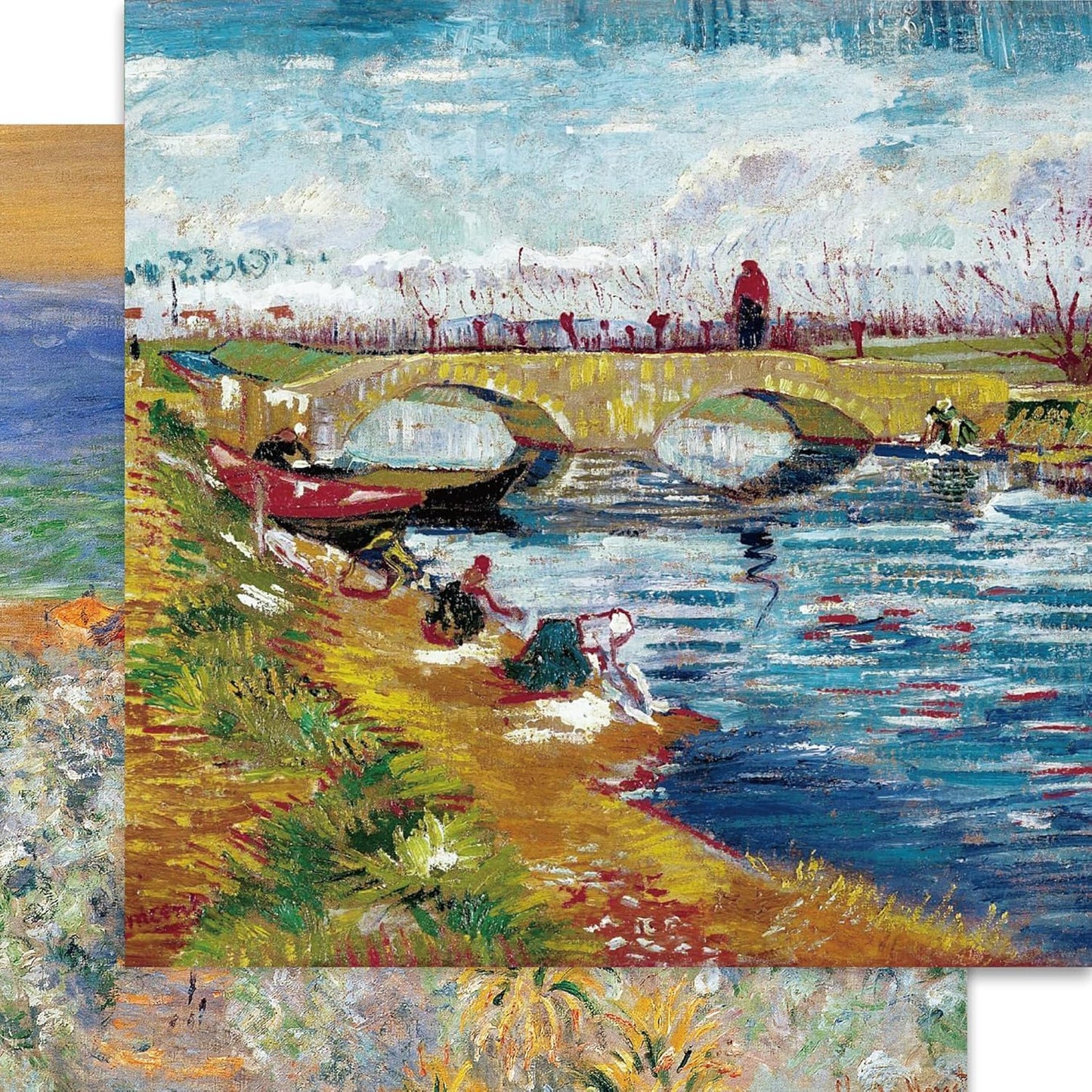 Origami Paper Kit 50 Sheets 6 Inch Square Double Sided Color 10 Vivid Colors for Hand Crafts Origami Paper Arts Creativity.Monet