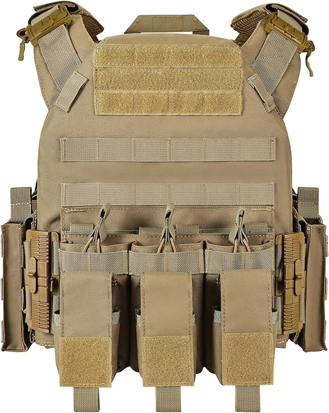 GFIRE Tactical Vest - Airsoft Lightweight Modular 3D Breathable Quick Release Vest, Adjustable Tactical Gear for Training