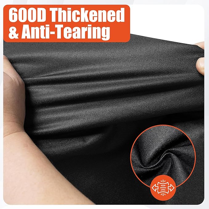 iCOVER Grill Cover 75 inch, BBQ Grill Cover for Outdoor Grill, 600D Heavy Duty Waterproof BBQ Cover, Anti-UV and Rip-Proof Barbecue Cover, Gas Grill Cover for Weber, Char-Broil, Nexgrill, etc