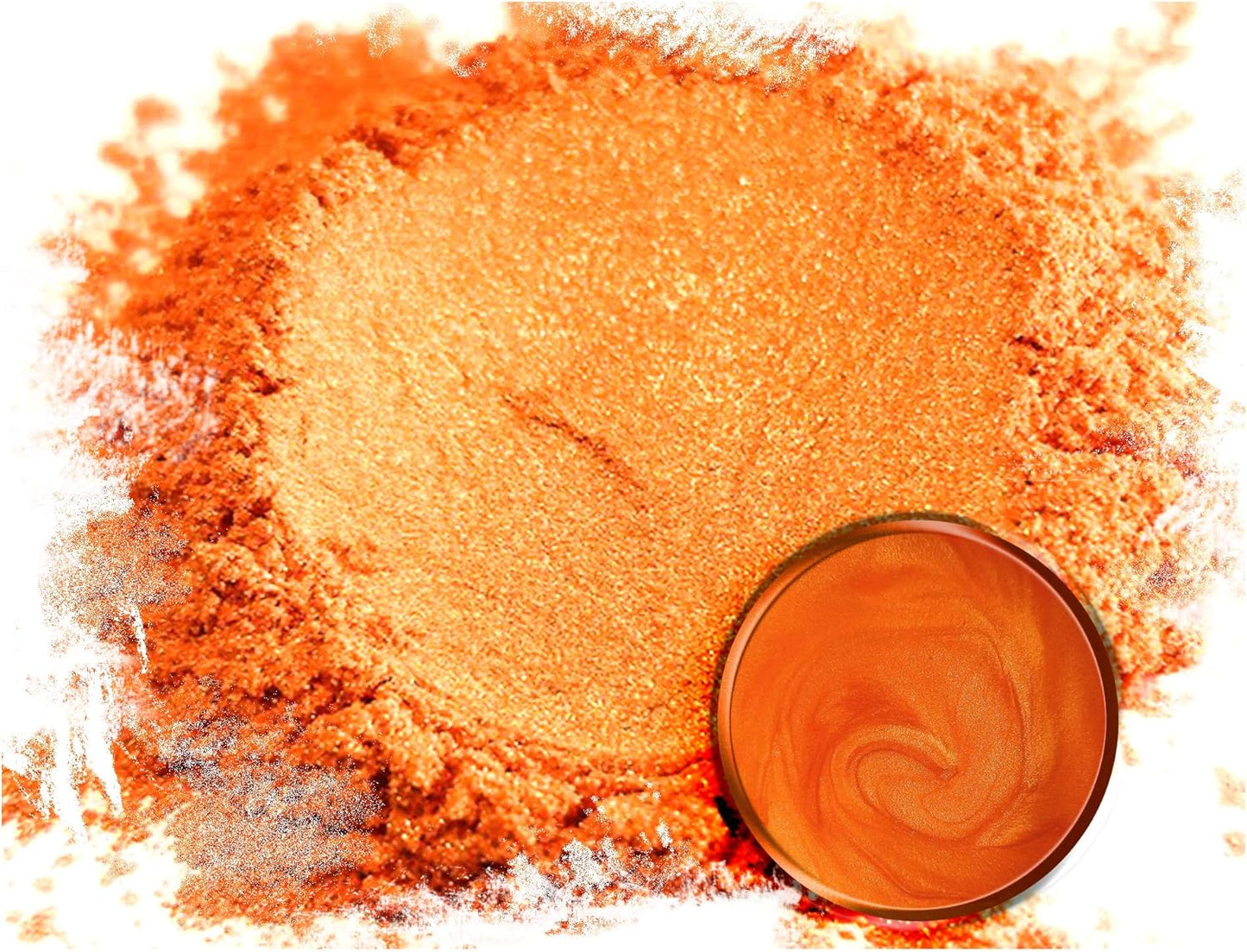 Eye Candy Pigments Premium Orange Mica Powder - Rainbow Orange (50gr) - for Epoxy, Resin, Soap, Paint, Woodworking, Acrylic Pouring, Bath Bombs, Fishing Lures - DIY Arts and Crafts Additive