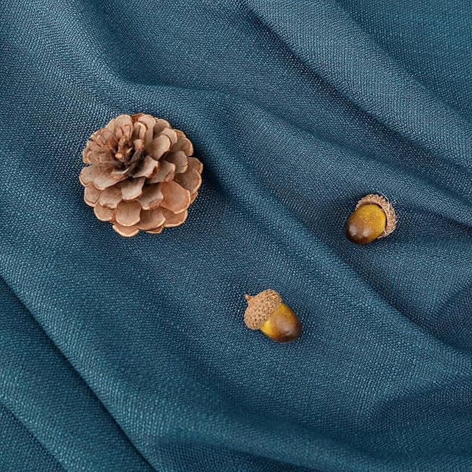 Square Tablecloth, Blue Table Cloth for Square or Round Tables, Waterproof Spillproof Washable Tablecloth, Linen Dining Table Cover for Wedding, Party, Farmhouse - 60'' x 60'', Blue