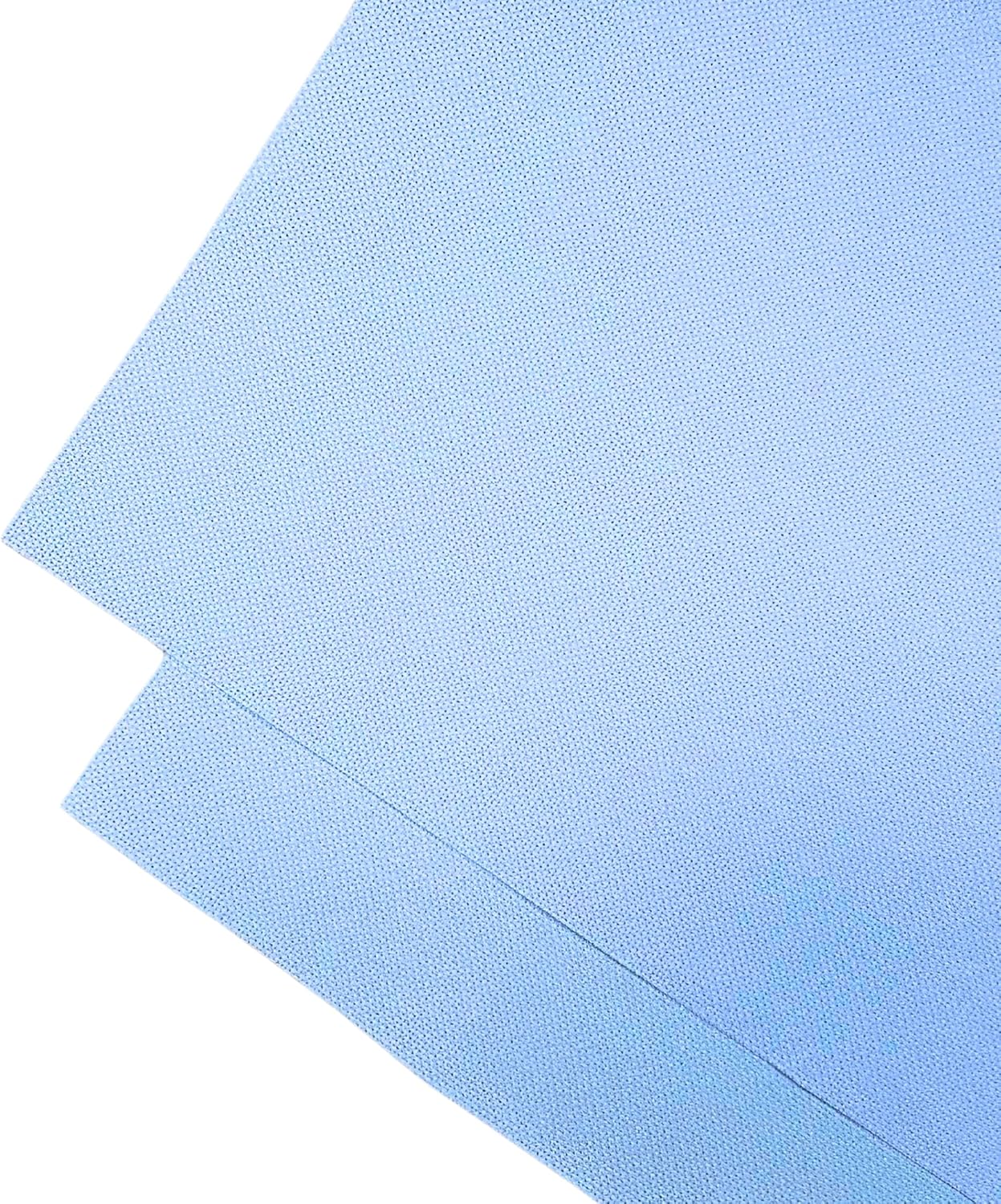 2 Sheets of Light Blue 14 Count Aida Cloth – 21 x 21 Inch Pre-Cut Fabric Squares – Cross Stitch Fabric – 100% Cotton – Ideal for Needlework & Embroidery – The Knotty Unicorn