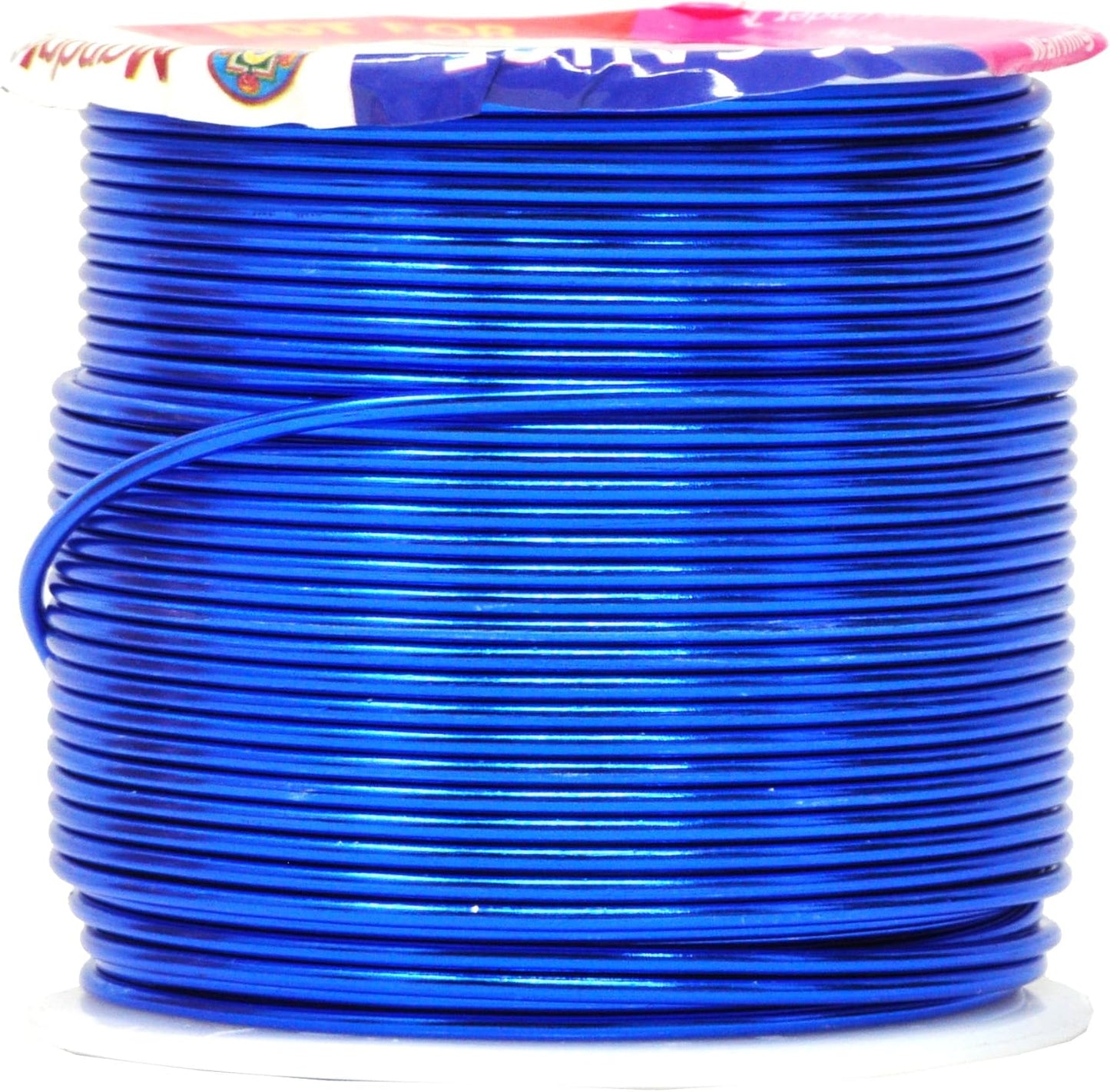 Mandala Crafts 16 Gauge Anodized Aluminum Craft Wire for Jewelry Making – 390 FT Colored Flexible Silver Copper True Blue Black Red Kelly Green Wire - Bendable for Bonsai Armature Crafting Sculpting