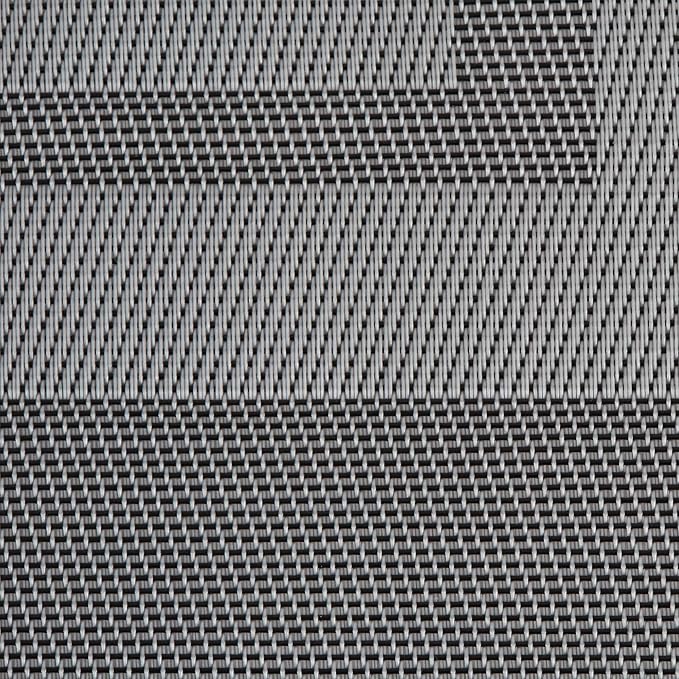 DII PVC Tabletop Collection Woven Indoor/Outdoor, Placemat Set, 13x17.25, Gray, 6 Piece