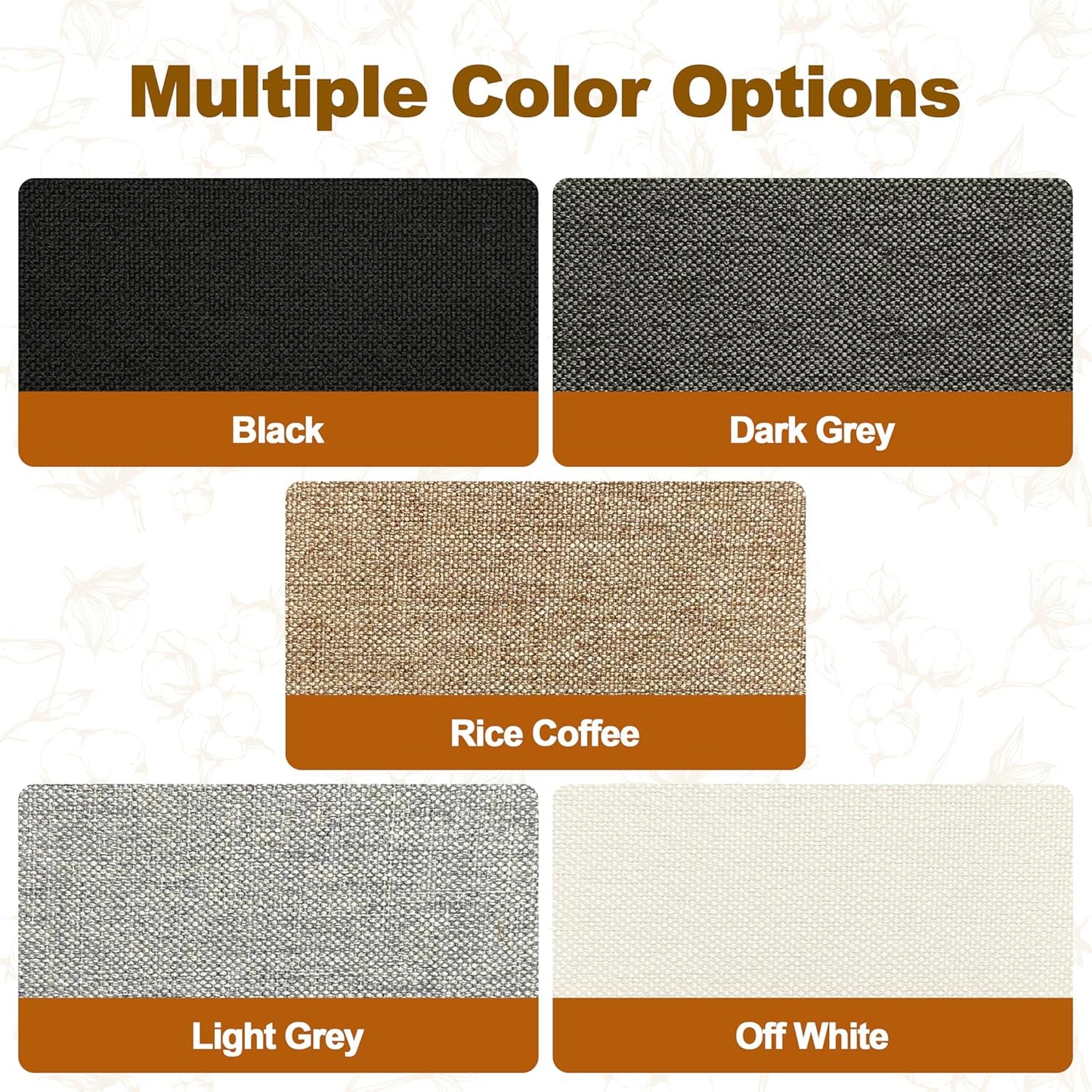 Iron on Patches, 8 Pieces Iron on Linen Patches,Fabric Patches for Couch, Tent, Clothing, Seat, Linen Repair Decorating Kit 3.7" by 4.9" (9.5 cm x 12.5 cm, Dark Grey)