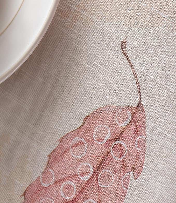 Maison d' Hermine Table Cloth Square Table 100% Cotton 60 x 60 Inches Fall Tablecloth Reusable Everyday Use for Thanksgiving Christmas Decorations Dining Farmhouse Party (Colours of Autumn)