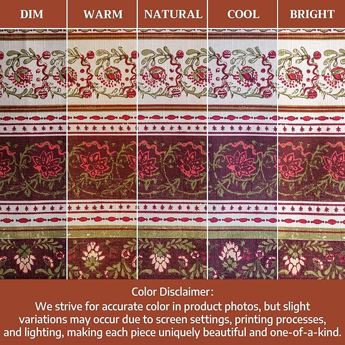 Maison d' Hermine Table Cloth Rectangle Table 100% Cotton 60 x 120 Inches Fall Tablecloth Reusable Everyday Use for Thanksgiving Christmas Decorations Dining Farmhouse Party (Reveillon Au Jardin)