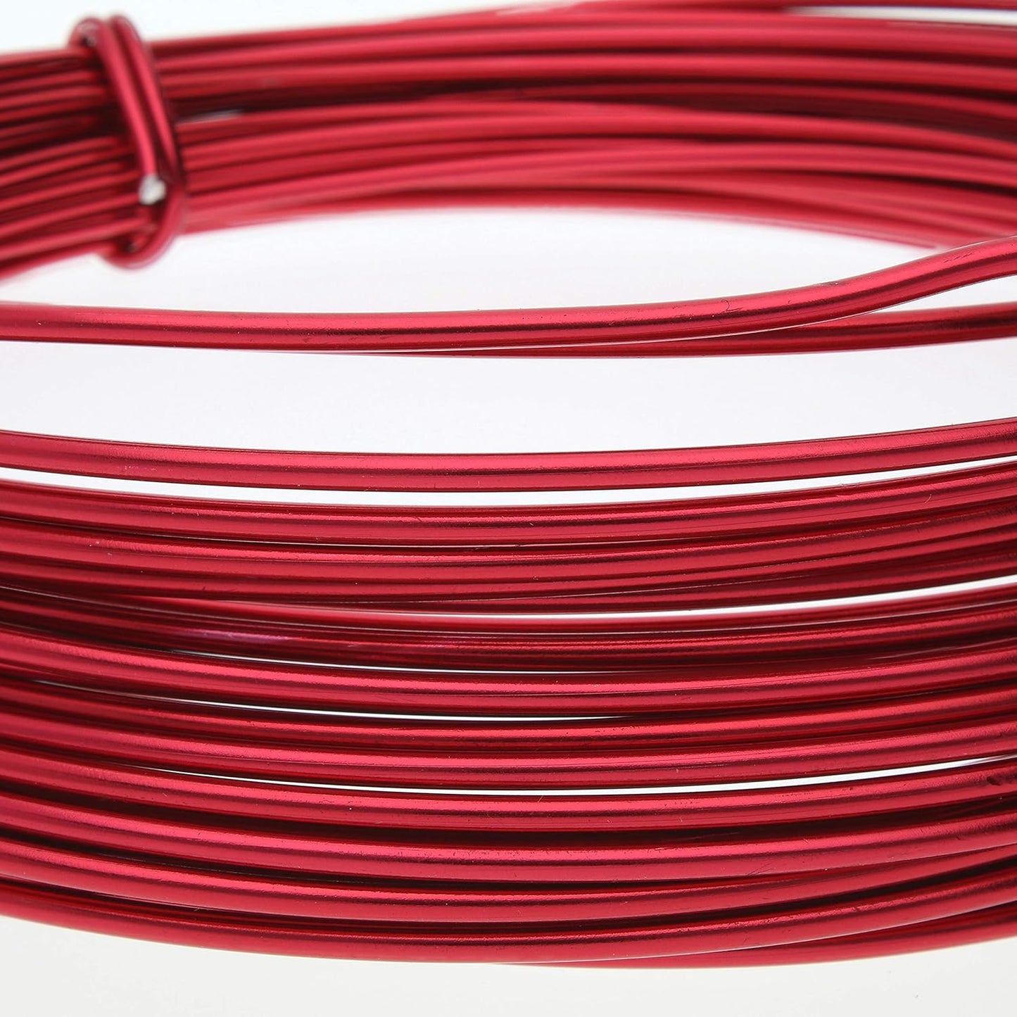 The Beadsmith 12-Gauge Anodized Aluminum Wire for Jewelry Making, Metal Wire for Wrapping (Red)
