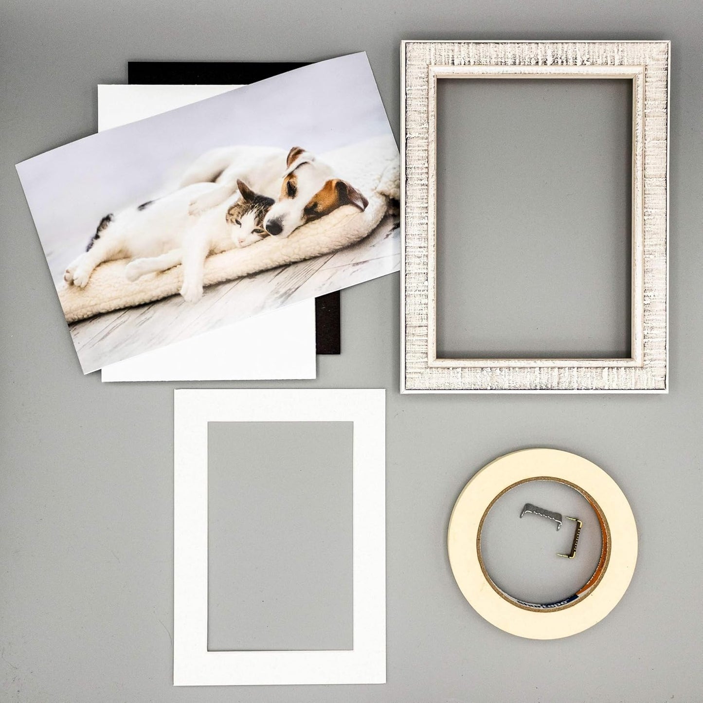 11x14 Mat Bevel Cut for 8.5x11 Photos - Acid Free Oyster Shell White Precut Matboard With Backing Board and Crystal Clear, Self Seal Mat Bag - For Pictures, Framing - 4-ply Thickness