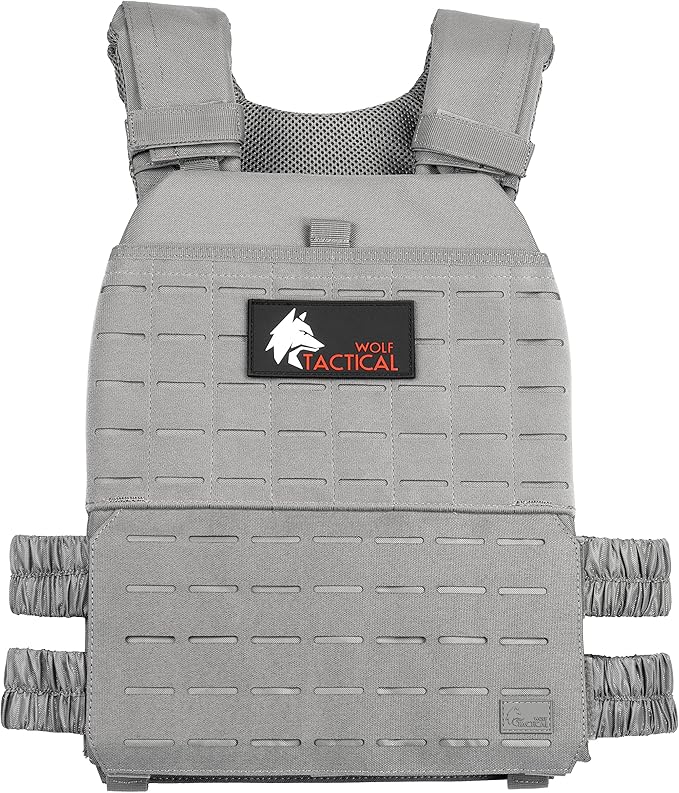 Wolf Tactical Adjustable Weighted Vest for Men & Women - Rucking, Workout, Running, Walking & CrossFit Weight Vest for Strength Training & Fitness