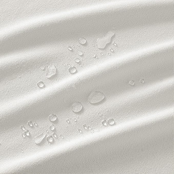 MIULEE White Linen Polyester Tablecloth 60x84 Inch Spring Rectangle Table Cloth Waterproof,Stain Resistant & Wrinkle Resistant for Dining Party Wedding