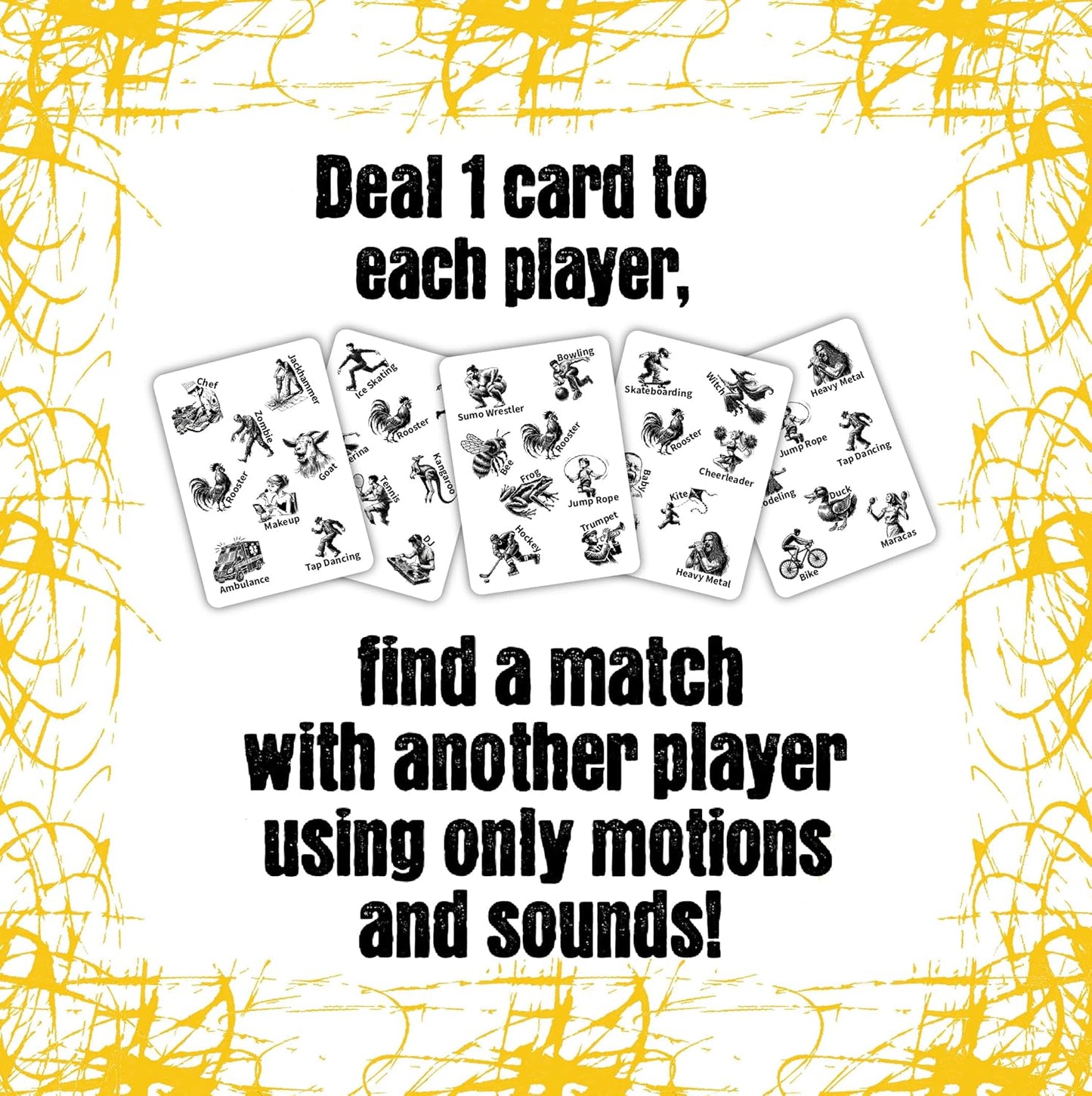 Match Mob – Fast-Paced 1-Minute Party Game for Large Groups – Hilarious Chaotic Charades – Quick & Easy Party Games for Adults, Teens & Kids – Ages 7+ for 3-16+ Players