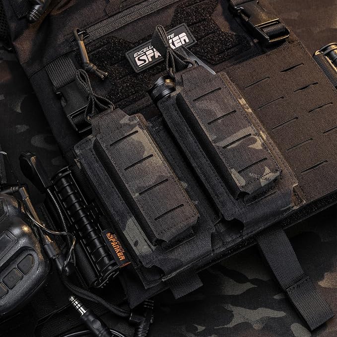 EXCELLENT ELITE SPANKER Tactical Open-Top Single/Double/Triple Molle Mag Pouch for Pistol Mag Pouch Tactical Bag Accessories Holder
