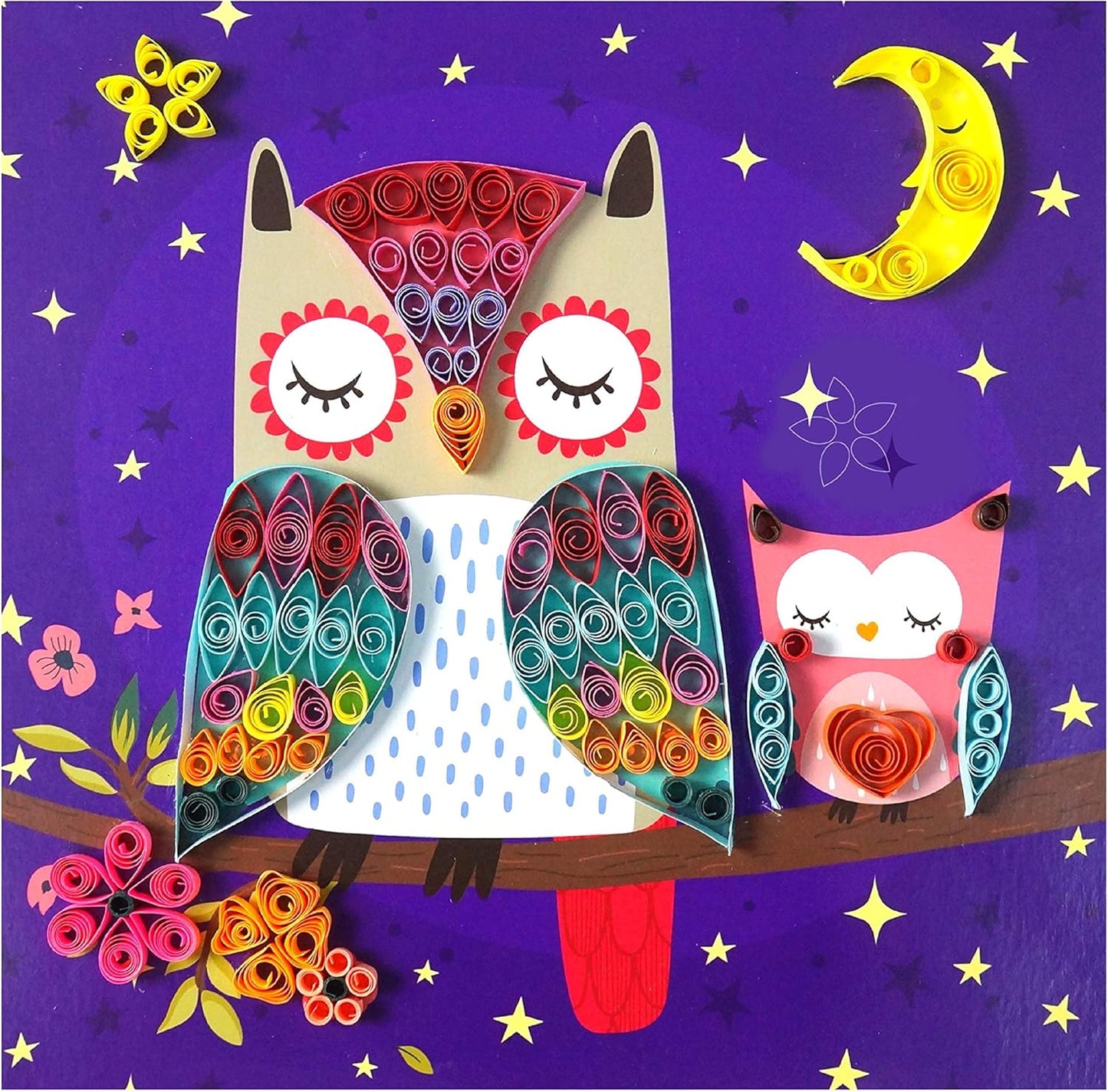 C.S.KIDS PQ03 C.S DIY Arts & Crafts Gifts – Bird| 3D Quilling Design Kits for Kids, Make Art (Paper Strips & Tools Included)