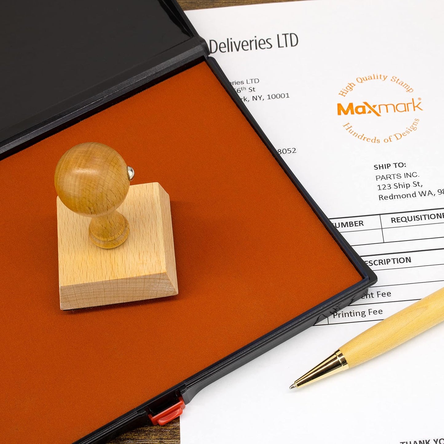 Large Premium Dry (No Ink) Stamp Pad - 5" by 7" - Quality Felt Pad