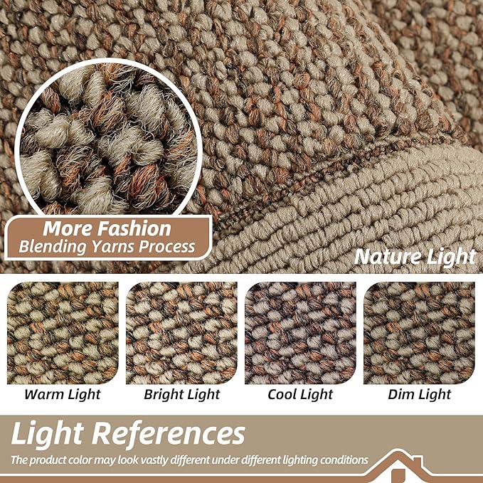 BEQHAUSE Indoor Door Mat 20" x 32", Dirt Trapper Door Mats Non-Slip Entryway Rugs Washable, Resist Dirt Absorbent Welcome Mat, Low Profile Floor Mats for Front Back Door and Entryway, Taupe