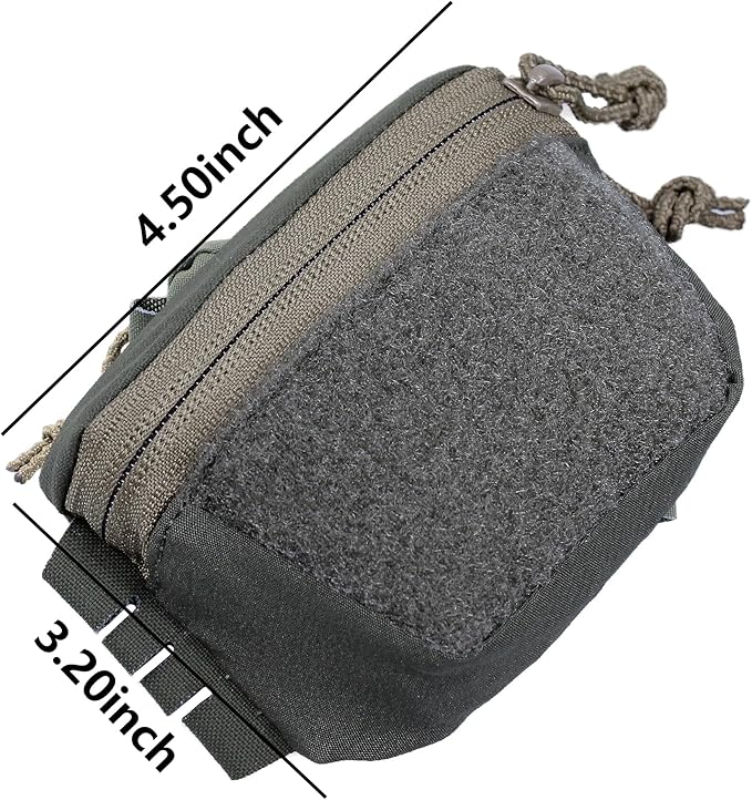 Tactical NVG Battery Pouch Helmet Mounted, Counter Weight Pouch GP Balance Retention for Fast MK1 PJ Airsoft Helmet