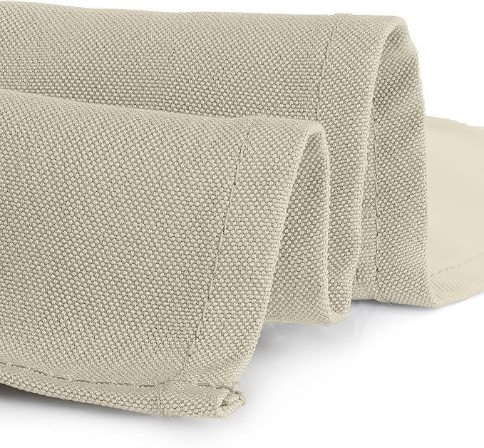 Gee Di Moda Rectangle Tablecloth - 60 x 102 Inch Ivory Table Cloth for 6 Foot Rectangle Tables - Heavy Duty Washable Fabric - for Holiday Party, Dinner, Weddings, Baby Shower & Events