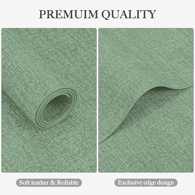 Faux Leather Heat Resistant Christmas Placemats Set of 6 – Waterproof Oilproof Wipeable Dining PU Vinyl Place Mat Easy Clean Table Mats for Kitchen/Dining/Party/Holiday, Dark Green