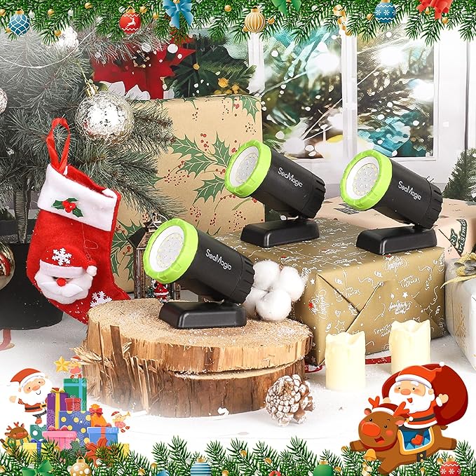 3-Pack Rechargeable LED Work Lights with Portable Case, 360-Degree Adjustable Spotlights with Magnetic Base, Clamp Lights for BBQ, Workshop, Construction Site, Car Repairing and Home Using