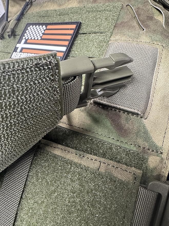 Redemption Crusader 2.0 Molle Quick Release Buckles Airsoft Vest With Adjustable Size Sides And Triple Pouch
