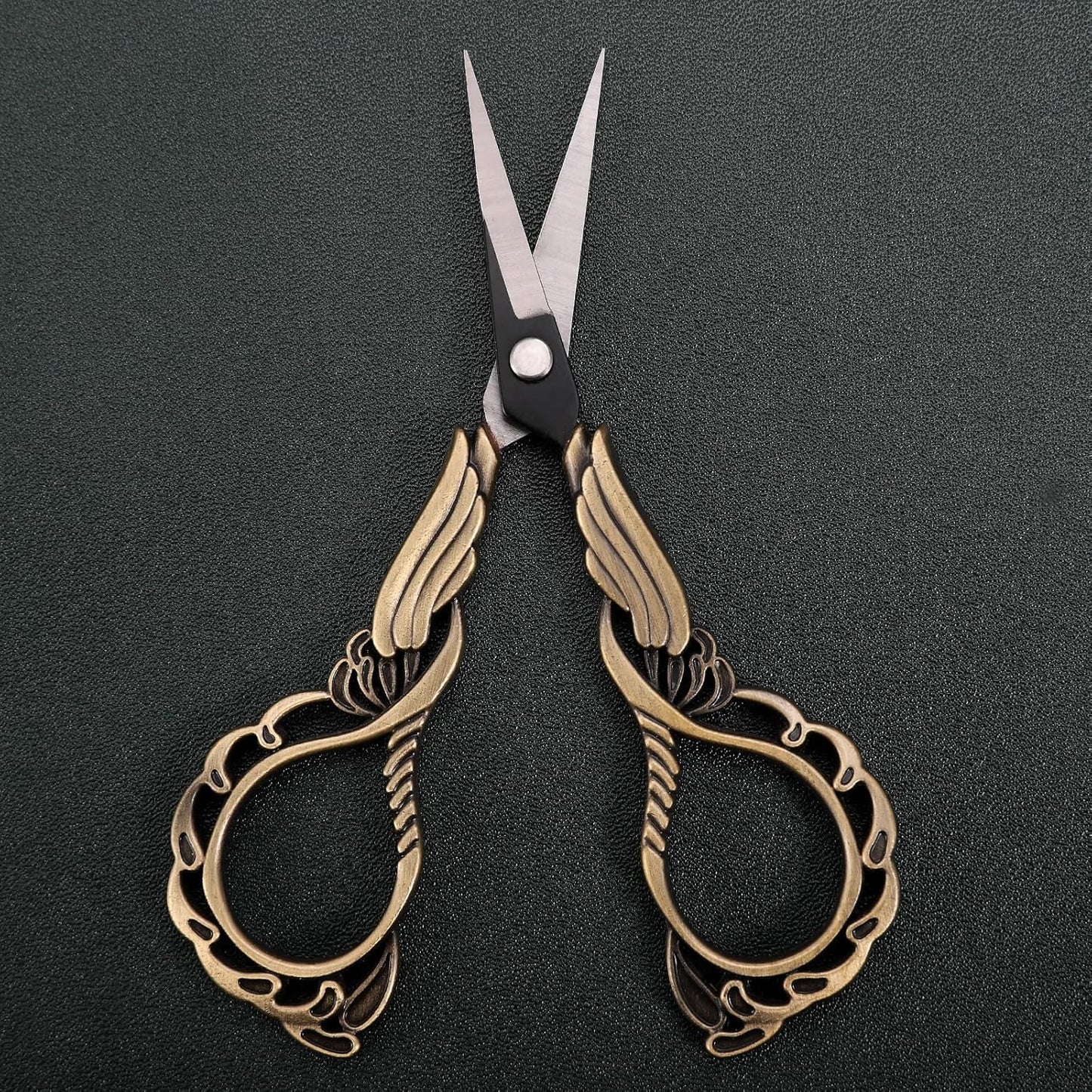 Sharp Detail Scissors with Case Embroidery Crafting Sewing Scissor for Needlework Threading Craft Artwork DIY Tools, Vintage Little Precision Shears