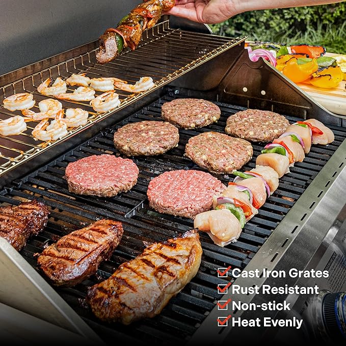 Monument Grills 35633 Propane Grill with Grill Cover Bundle (2 Items)