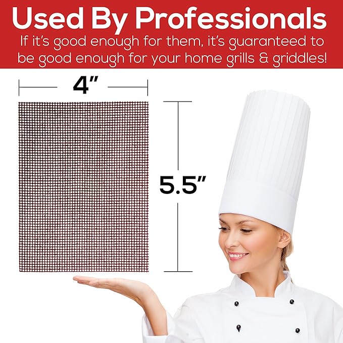 Avant Grub Pro-Grade Grill Screens 40 Pack. Scrub Away Burnt-On Grease & Carbon. Abrasive Mesh Resists Clogging & Wont Damage Cast Iron Cooktops, Restaurant Grills & Stainless Steel Flat Tops.