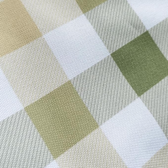 Classic Gingham Plaid Tablecloth Fabric - Rectangular 58x102 Inch Water Resistant Checked Table Cloth for Indoor/Outdoor Use - Table Cover for Kitchen, Picnics, Gardens, and Parties