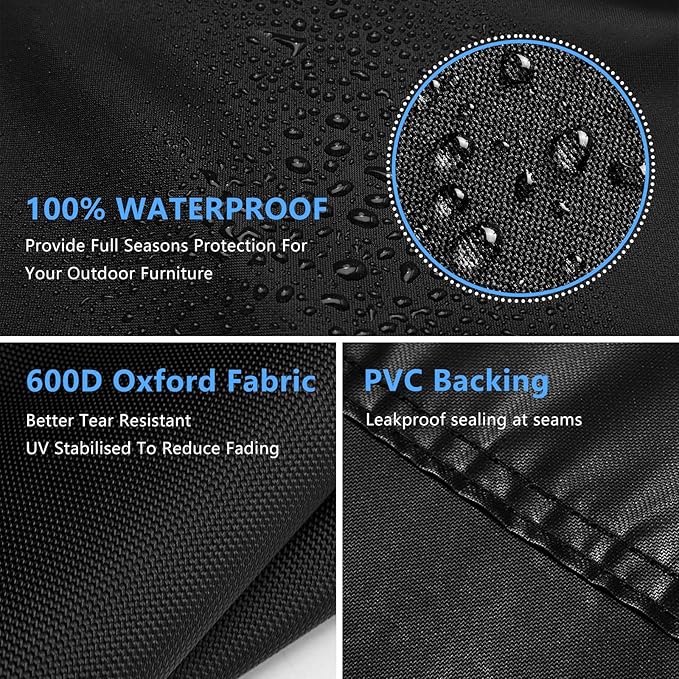 36 Inch Outdoor Prep Table Cover - Heavy Duty Waterproof Cover for Keter Unity Small Portable Table, Compatible with Storage Cabinet, Three-Shelf Movable Food Prep and Work Car - 36"L x 24"W x 35"H