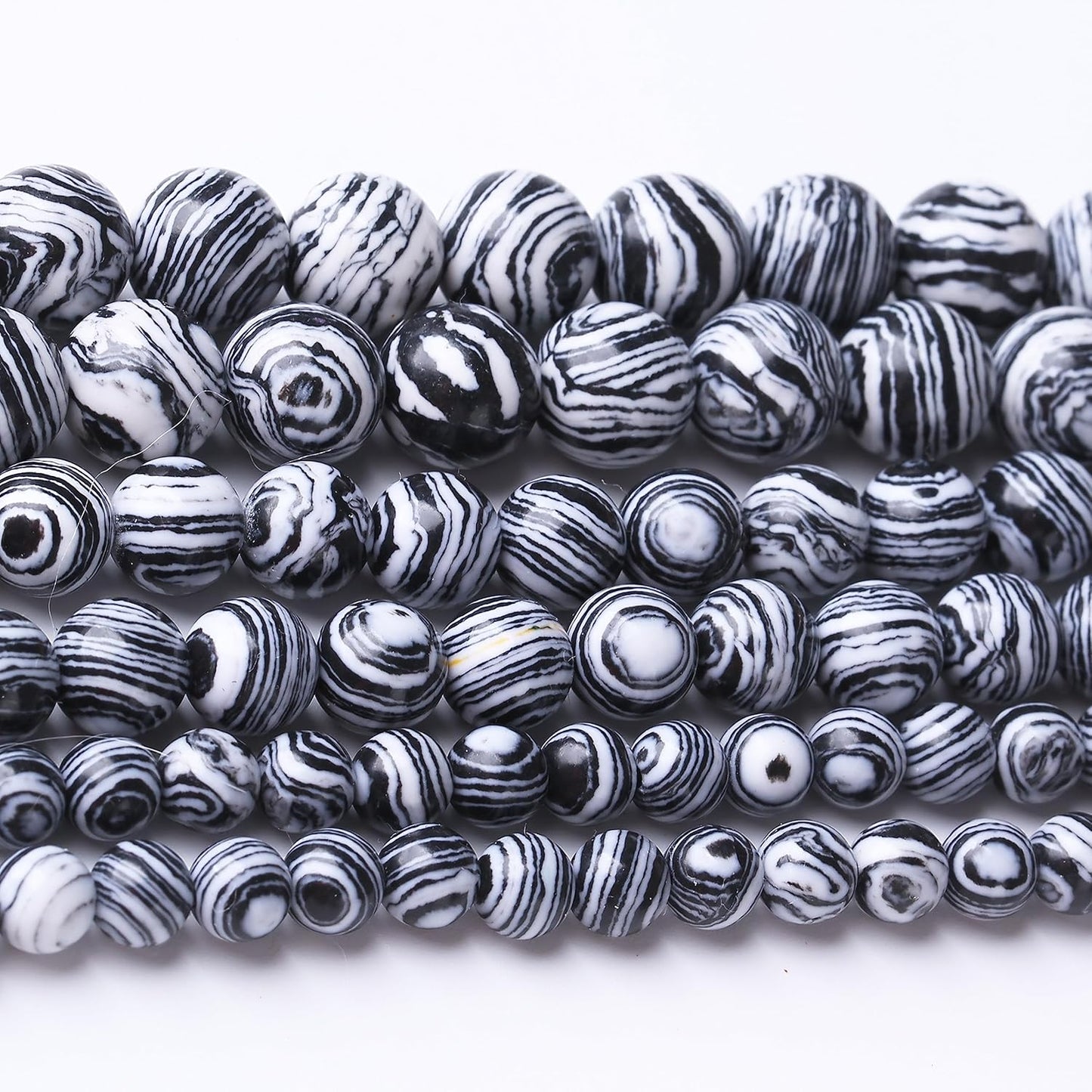 48PCS 8MM Black Malachite Beads Stone Beads Energy Healing Beads for DIY Jewelry Bracelet Necklace Making for Jewelry Making15Inch