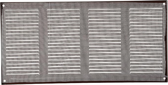 Vent Systems 16" x 8" Inch (Overall Dimensions) - Brown - Air Vent Cover Metal Air Return Grill - Built-in Pest Guard Screen - HVAC Vent Duct Cover for Home Improvement