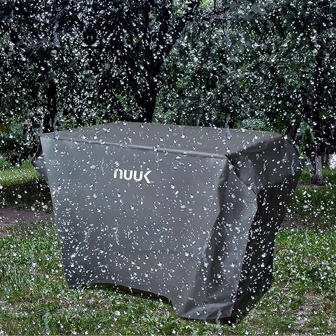 NUUK 20IN x 42IN Waterproof Outdoor Cooking Station Cover for Kitchen Prep Island, Heavy Duty UV Resistant BBQ Grill Table Covers for Pizza Oven Cart