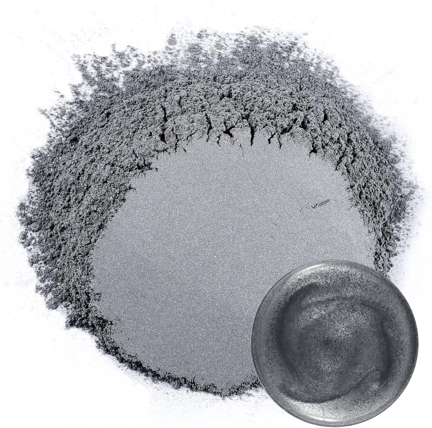 Ceya Mica Powder, 5.3oz/ 150g Grey Pearlescent Effect Colorant Pigment Powder for Epoxy Resin, Tumblers, Slime Bath Bomb, Soap Dye, Slime, Candle Making, Resin Crafting, Paint, Jewelry, Nail Polish