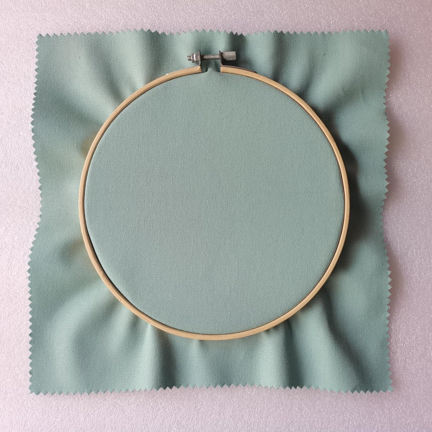 iNee Embroidery Fabric Squares Cotton, 10 Squares of 10 x 10-inch, Sage Green