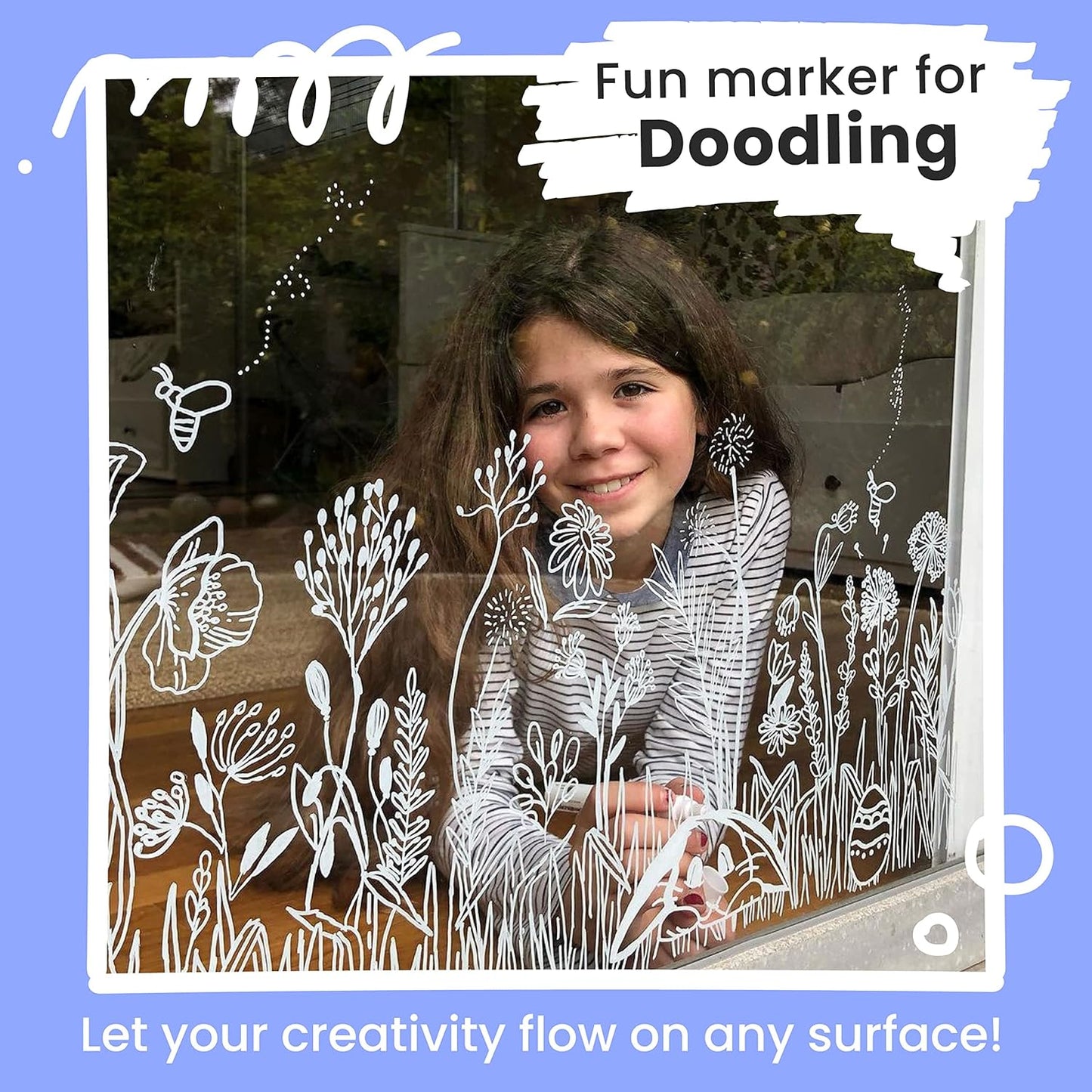 Chalkola White Chalk Markers Fine Tip (6 Pack, 1mm Extra Fine Point) - Dry Erase Liquid Chalk Pens for Chalkboard, Blackboard, Car Window, Bistro, Glass, Board, Calendar - White Chalkboard Markers