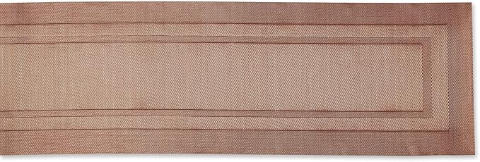 DII PVC Tabletop Collection Woven Indoor/Outdoor, Table Runner, 14x72, Cinnamon