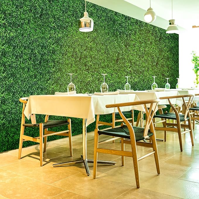 24PCS 24x16inch Artificial Boxwood Panels - UV Protected Privacy Screen Indoor Outdoor Garden Fence