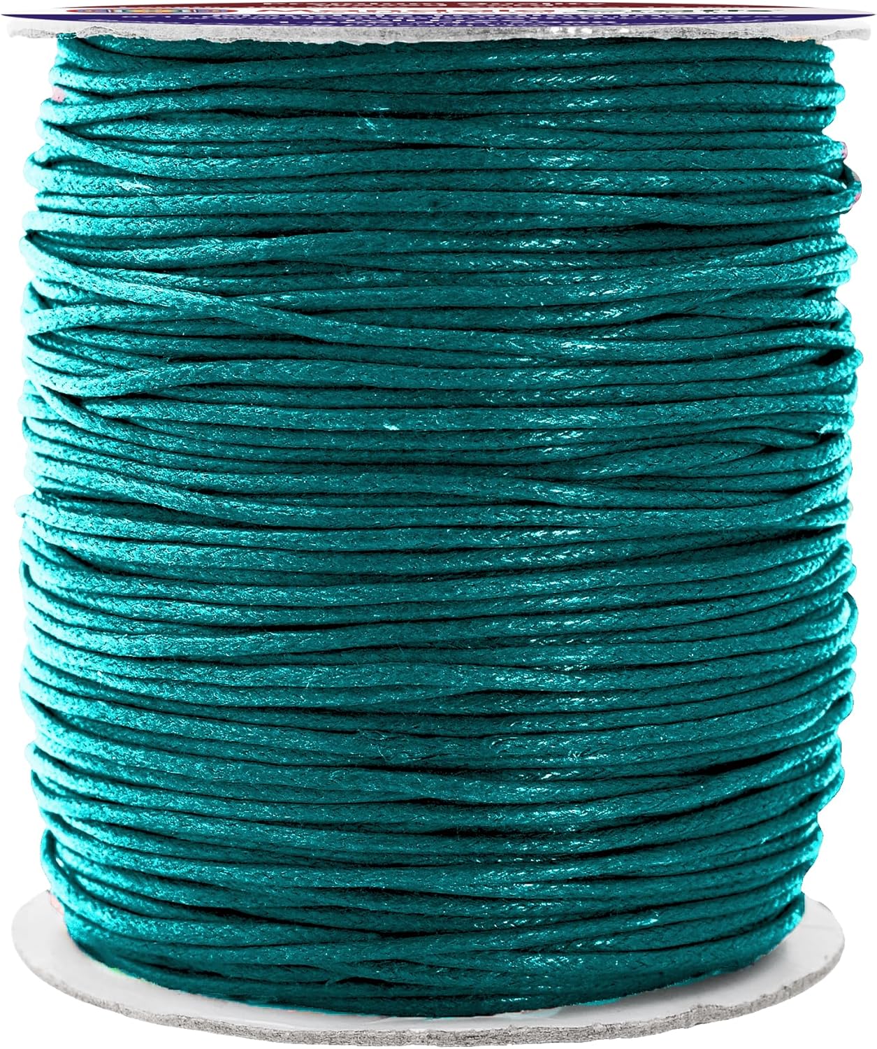 Mandala Crafts 1.5mm 109 Yards Teal Cotton Waxed Cord for Jewelry Making Bracelet Cord Waxed String - Beading String Thread Jewelry Cords for Necklaces String