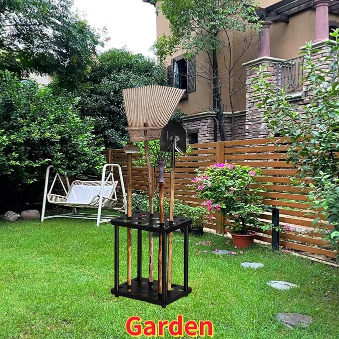 For suncast shed accessories garden tool organizer,16.5“ x 13” x 19.7",Garage Tool Tower Rack,Heavy Duty Garage Tool Storage,for Garden,Yard,Shed,Easy Assembly