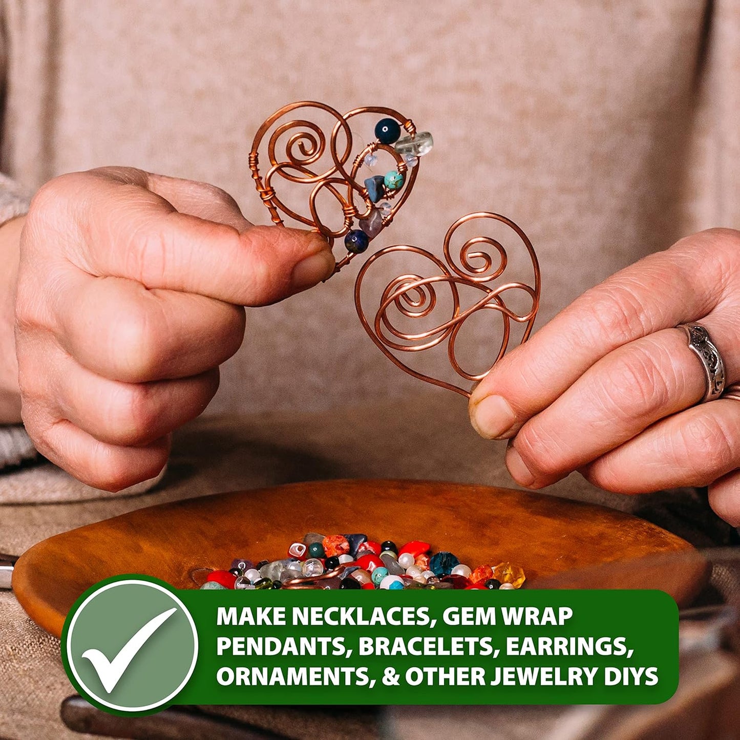 Mandala Crafts 14 Gauge Anodized Aluminum Craft Wire for Jewelry Making – 330 FT Colored Flexible Rose Gold Combo Wire - Bendable for Bonsai Armature Crafting Sculpting