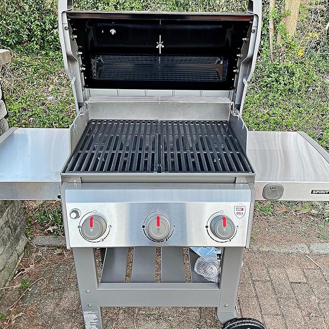 Grill Grates & 15.3" Flavorizer Bars for Weber Spirit I/II 300 Series, for Weber Spirit S-310,E-310,S-320,E-320,SP-330,SP-320,S-330,SP-310 Grills with Front Control Knobs,for Weber 7638 7636