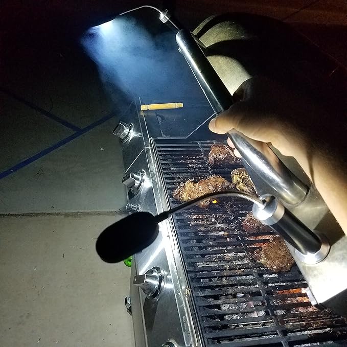 Bright Eyes | Magnetic Barbecue BBQ Grill Light Set for Grilling 2 Pack | 6 Alkaline AAA Batteries Included | Works on All Grills with an Exception to Stainless Steel.