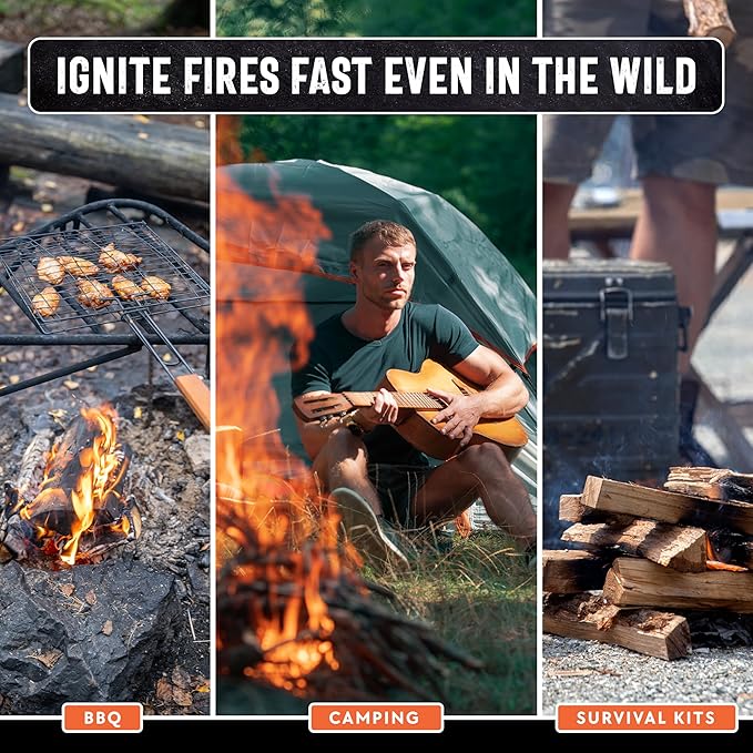 40lb Fatwood Fire Starter Sticks | 100% Natural Fire Starters for Grill, Campfire, Wood Stoves, Bonfires | Easy Firestarter w/Just 2 Sticks in All Weather Conditions by Billy Buckskin (40lb Box)