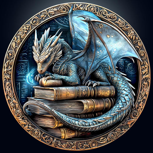 Round Puzzles for Adults 1000 Pieces, Hard Difficult Challenging Puzzles for Adults, Ancient Dragon Jigsaw Puzzles 1000 Pieces for Seniors, 3D Visual Flat Puzzle (26.6 x 26.6in)