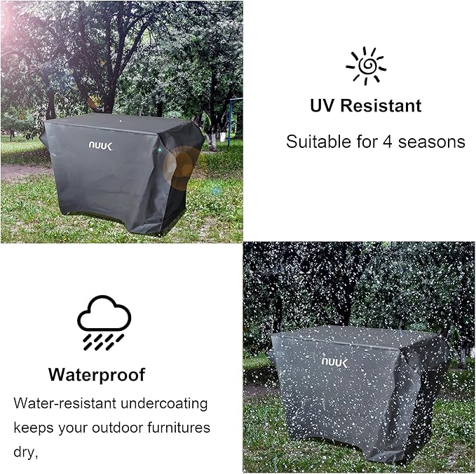 NUUK 20IN x 42IN Waterproof Outdoor Cooking Station Cover for Kitchen Prep Island, Heavy Duty UV Resistant BBQ Grill Table Covers for Pizza Oven Cart