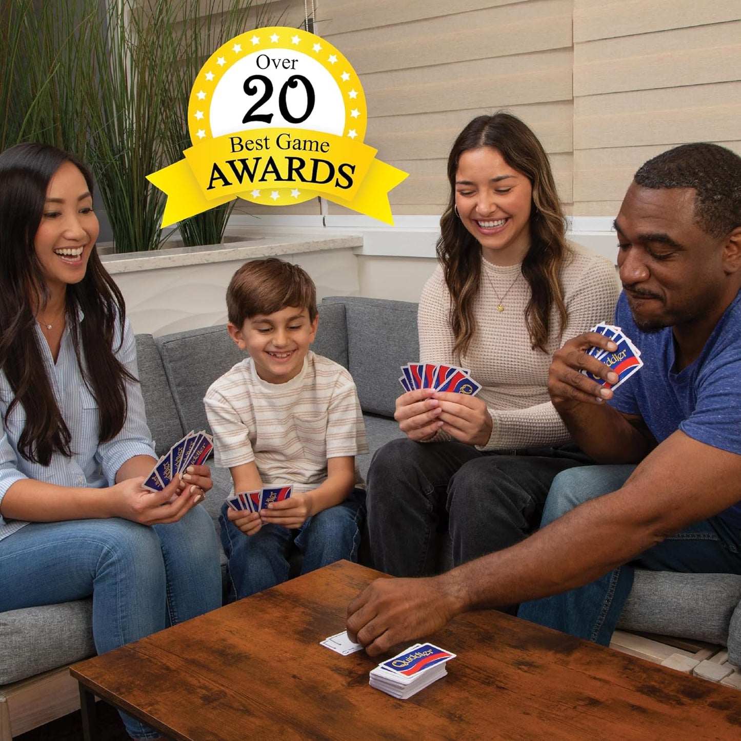 Quiddler Card Games - Collector's Tin, Fun Family Games for Kids & Adults, Multi-Player, Ages 8+