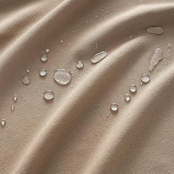 MIULEE Brown Linen Polyester Tablecloth 60x104 Inch Rectangle Table Cloth Waterproof,Stain Resistant & Wrinkle Resistant for Dining Party Wedding