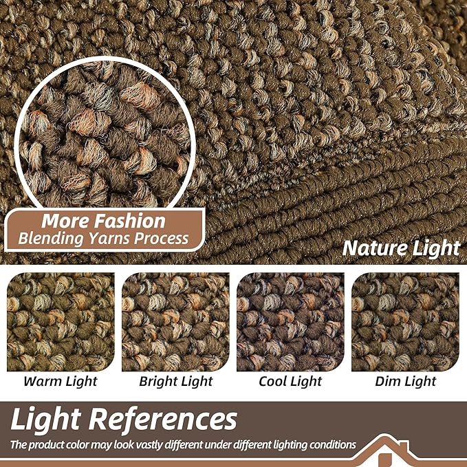 BEQHAUSE Indoor Door Mat 36" x 60", Dirt Trapper Door Mats Non-Slip Entryway Rugs Washable, Resist Dirt Absorbent Welcome Mat, Low Profile Floor Mats for Front Back Door and Entryway, Brown