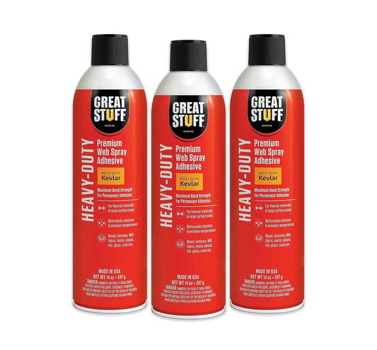 Great Stuff™ Heavy-Duty Web Adhesive 3-Pack - 14 oz - Aerosol
